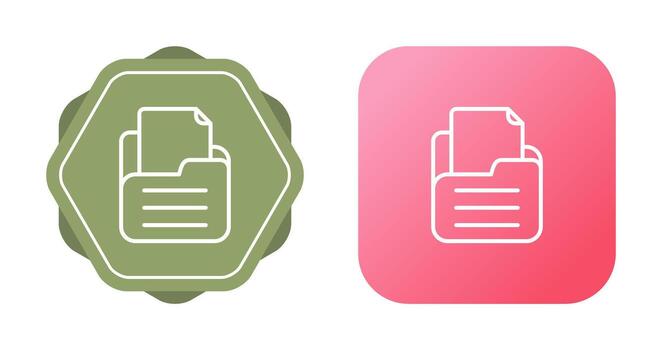 Folder with documents Vector Icon