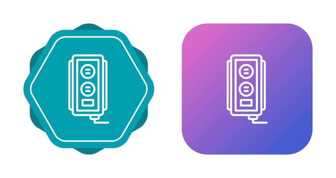 icono de vector de enchufe