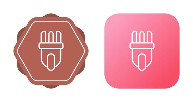 icono de vector de enchufe