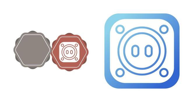 icono de vector de enchufe
