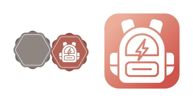 Smart Backpack Vector Icon