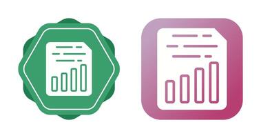 Document Insert Chart Vector Icon