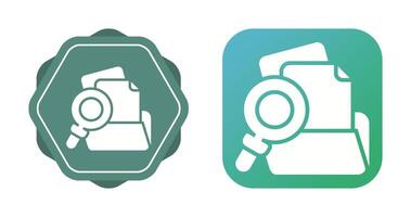 Folder with magnifying glass Vector Icon