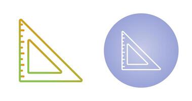 Triangular Ruler Vector Icon