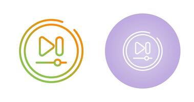 Video Next Track Button Vector Icon