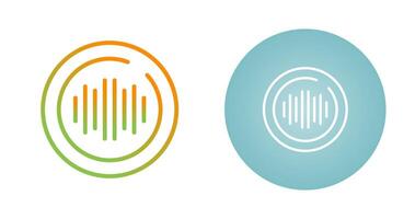 Audio Spectrum Circle Vector Icon