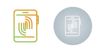 Fingerprint Scanning Vector Icon