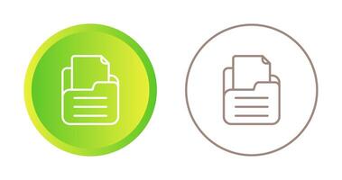 Folder with documents Vector Icon