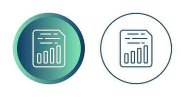 Document Insert Chart Vector Icon