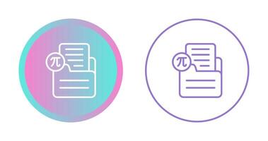 Document Insert Formula Vector Icon