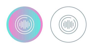 Audio Spectrum Circle Vector Icon