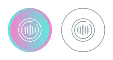 Audio Spectrum Circle Vector Icon