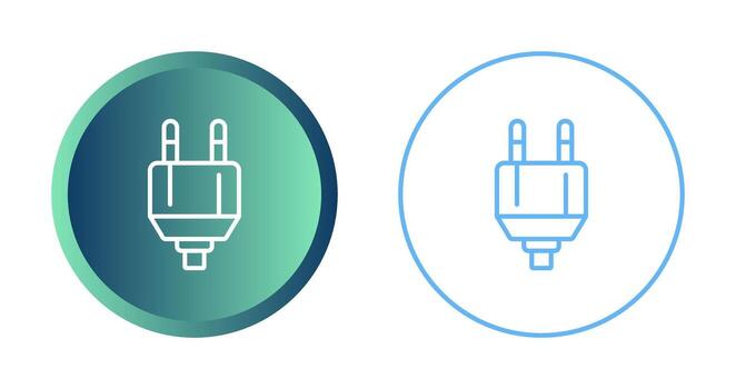 icono de vector de enchufe