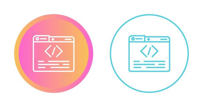 icono de vector de programación