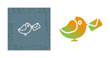 Carrier Pigeon Vector Icon