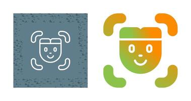 Facial Recognition Vector Icon