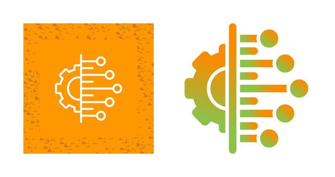 icono de vector de integración de datos