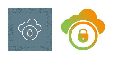 Cloud Security Vector Icon