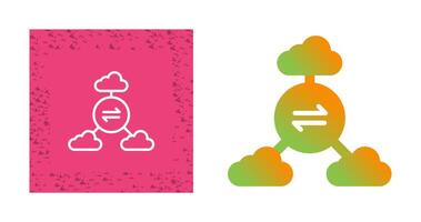 multi-nube vector icono