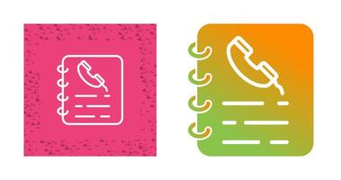 Phone Book Vector Icon