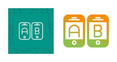 A B Testing Vector Icon