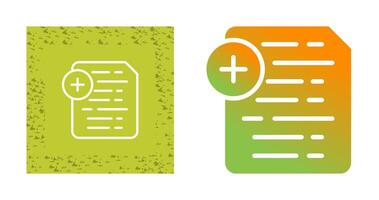 Document Insert Icon Vector Icon