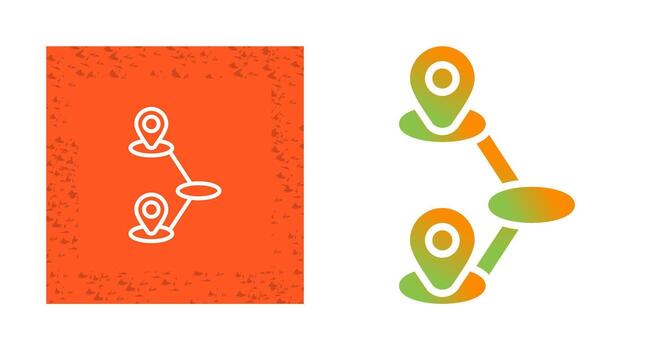 Journey Mapping Vector Icon