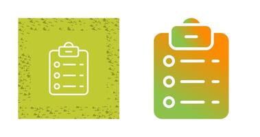 List Check Vector Icon
