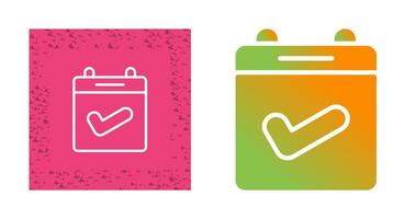 Calendar Check Vector Icon