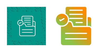 Document Check Vector Icon