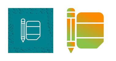 Eraser with pencil Vector Icon