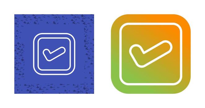 icono de vector de casilla de verificación