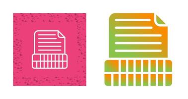 Document Insert Table Vector Icon