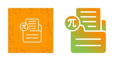 Document Insert Formula Vector Icon