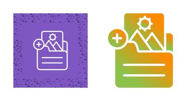 Document Insert Image Vector Icon