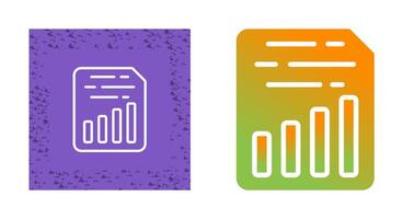 Document Insert Chart Vector Icon