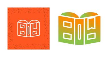 Open book with bookmark Vector Icon