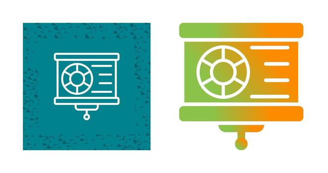 icono de vector de visualización de datos