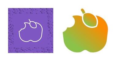 Apple Eaten Vector Icon