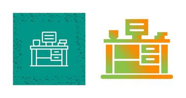 Office Desk Vector Icon