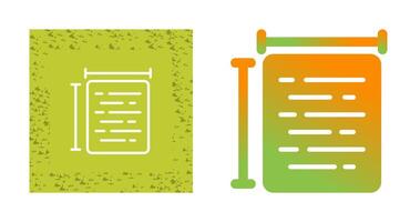 Document Size Vector Icon