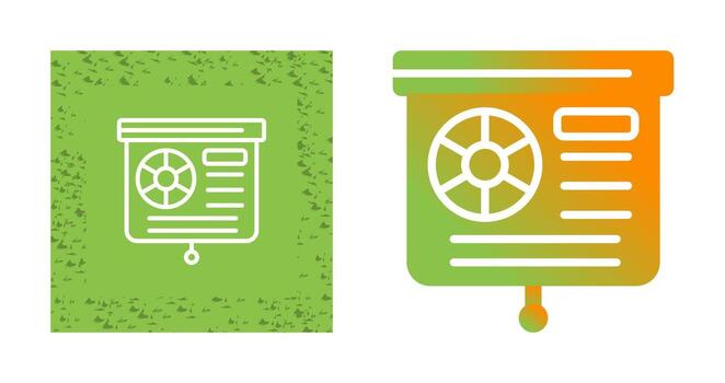 Presentation Slide Vector Icon