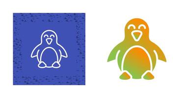 icono de vector de pingüino