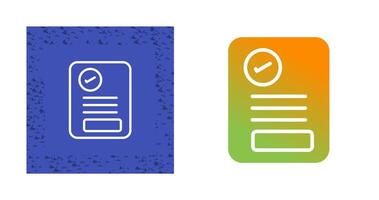 Document Approval Vector Icon