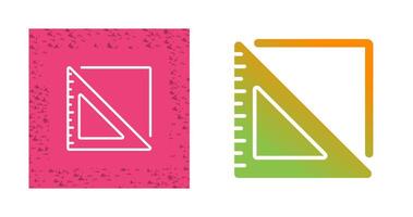 Triangular Ruler Vector Icon