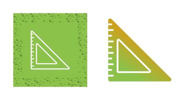 Triangular Ruler Vector Icon