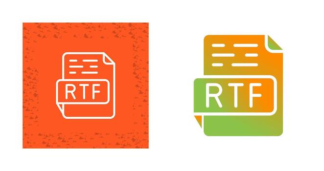 RTF Vector Icon