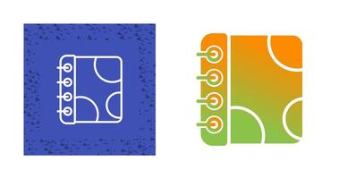 Notebook with Decorative Vector Icon