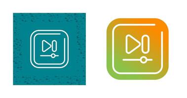 Video Next Track Square Vector icon