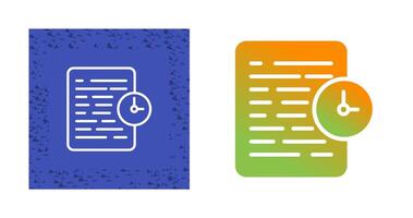 Document History Vector Icon